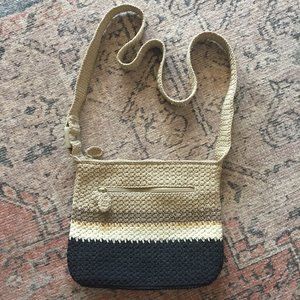 LIZ CLAIBORNE Vintage Crochet Shoulder Bag